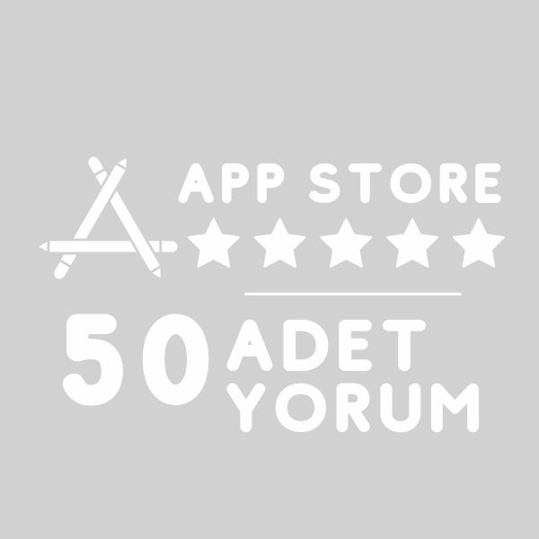 app store 50 yorum satın al