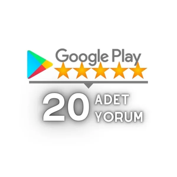 google play store 20 yorum satın al