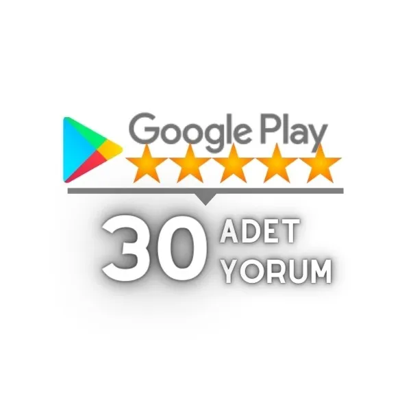 google play store 30 yorum satın al